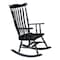 International Concepts Solid Wood Rocker, Antique Black R37-120 - alternate 6